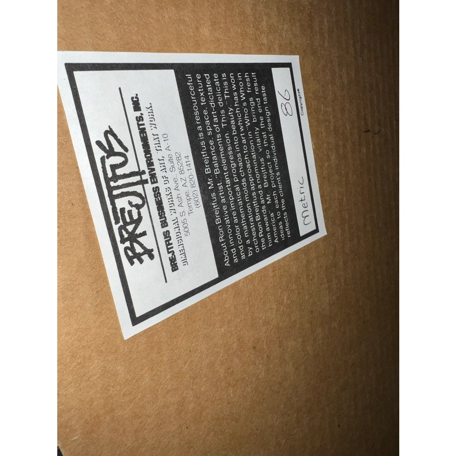 1970 Ron Brejtfus Ultrasuede Abstract Art | Chairish