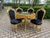1970s Italian Baroque Gold Velvet Dining Set - 5 PCS For Sale - Image 11 of 18