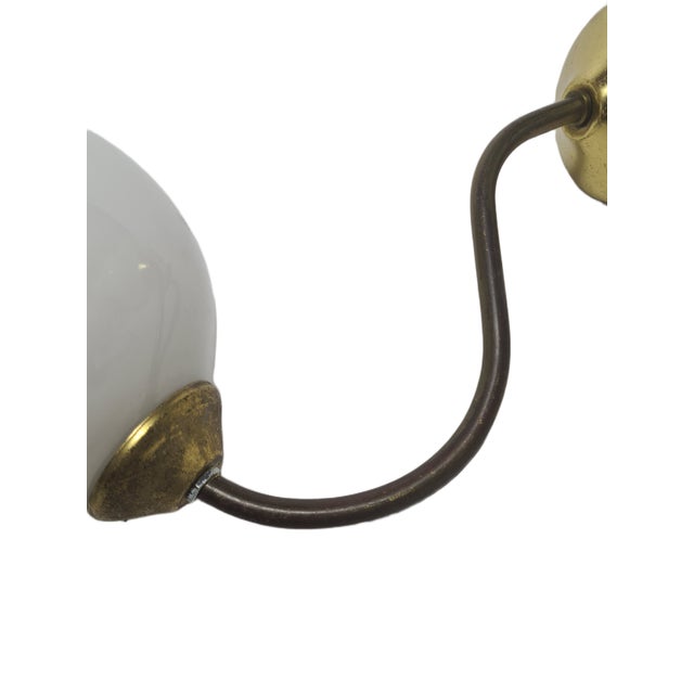 Metal Vintage Art Deco Wall Lamp, Poland, 1950s For Sale - Image 7 of 8