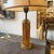 A 1970 Mid-Century Modern Gilt Metal and Bamboo Italian Table Lamp For Sale - Image 4 of 14