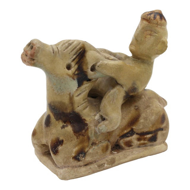 Circa 960-1368 Song/Yuan Dynasty Qingbia-Ware Stoneware Figurine For Sale