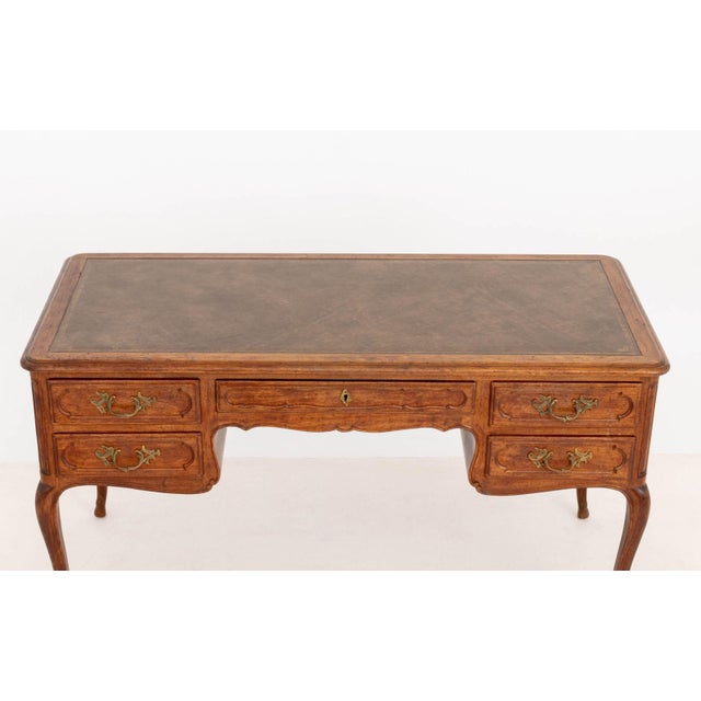 Louis XV Style Walnut Writing Desk For Sale - Image 4 of 10