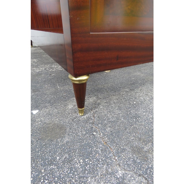 French Tall Burlwood Inlay Queen Size Bed 5918 For Sale In Miami - Image 6 of 12