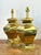 Mid-Century Modern Vintage Boho Faceted Brass Lamps - A Pair For Sale - Image 3 of 9