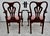 Wood Antique Mahogany Chairs Queen Anne Style Burl Wood Armchairs Pair For Sale - Image 7 of 13