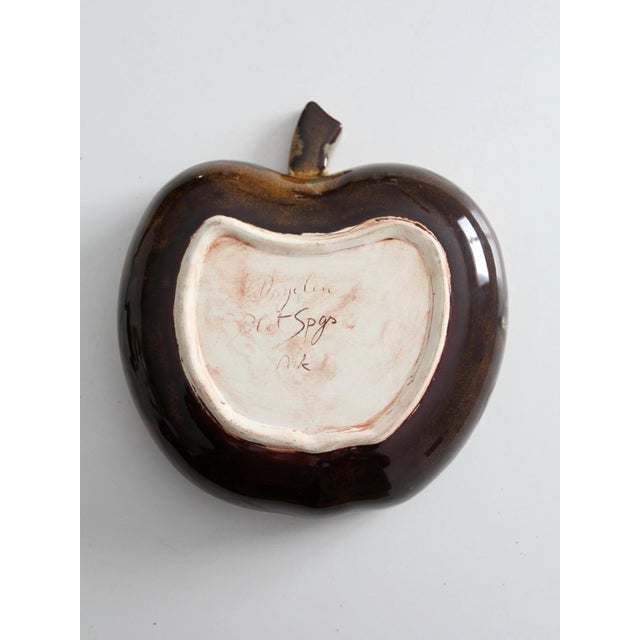 Vintage Dryden Pottery Apple Bowl For Sale - Image 4 of 11