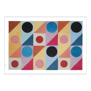 2022, Abstract Geometric Constructivist Painting by Natalia Roman