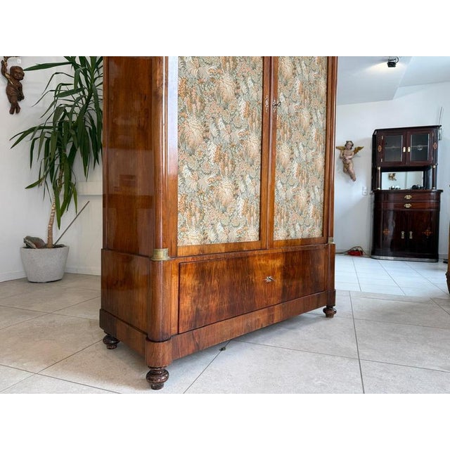 Antique Biedermeier Cabinet Chest in Walnut For Sale - Image 9 of 14