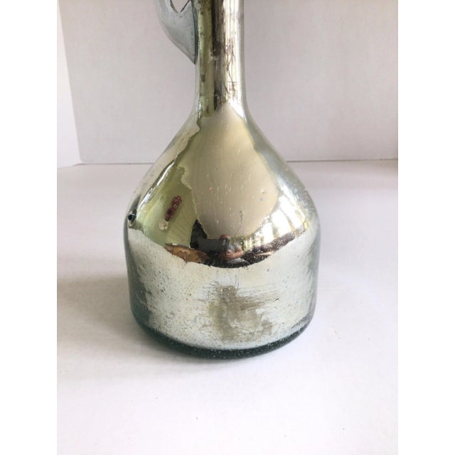 1940s Mercury Glass Jug Vase For Sale In New York - Image 6 of 9