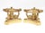A fine pair of antique French bases for etageres. By Pierre-Phillippe Thomire. In doré gilt bronze. Each with a central...