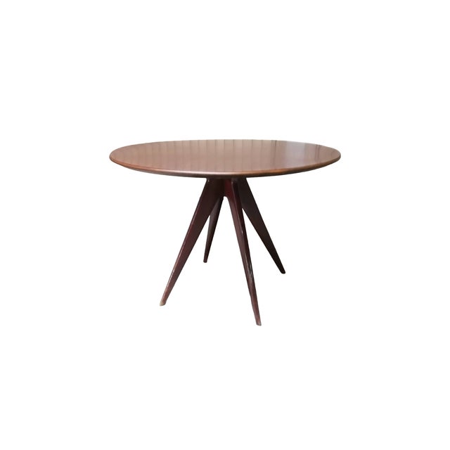 Mid-Century Modern Round Table by Osvaldo Borsani, Italy, 1950s For Sale - Image 3 of 8