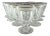 1930s Art Deco Platinum and Frosted Band Footed Conical Glass Tumblers - Set of 10 For Sale