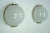Mid-Century Modern Large Round Murano Bullicante Glass Sconces with Brass, Italy, 1970s, Set of 2 For Sale - Image 3 of 13
