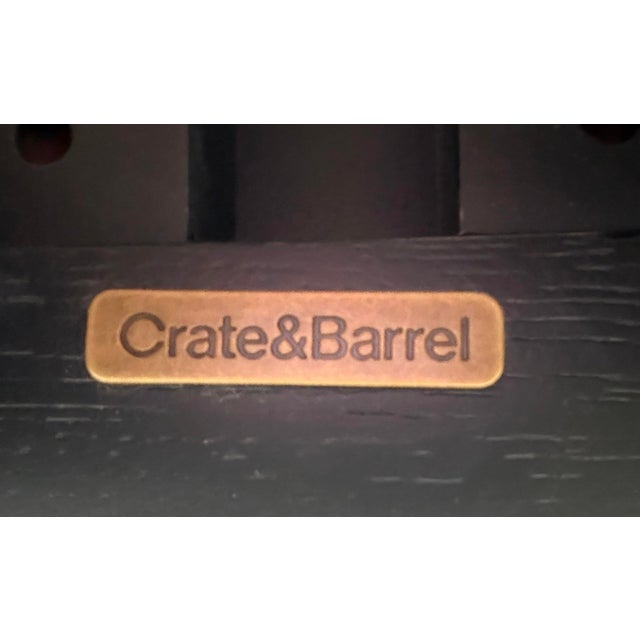 Crate & Barrel Bomen Console Table, Flakey Oak Wood For Sale - Image 12 of 14
