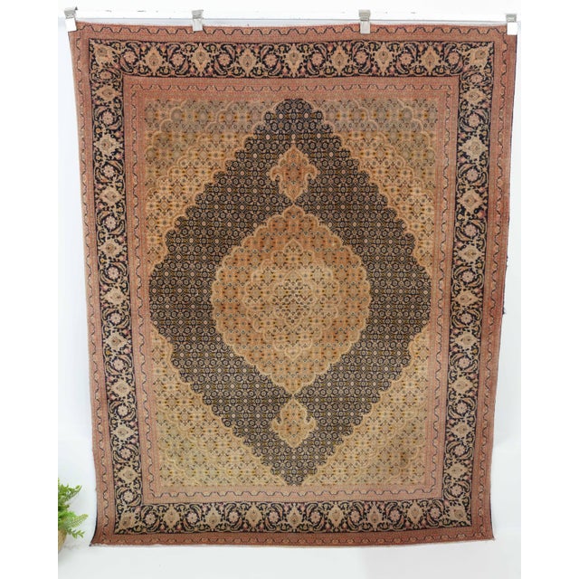 1970s Vintage Turkish Oushak Handmade Wool Cotton Brown Area Rug For Sale - Image 9 of 11