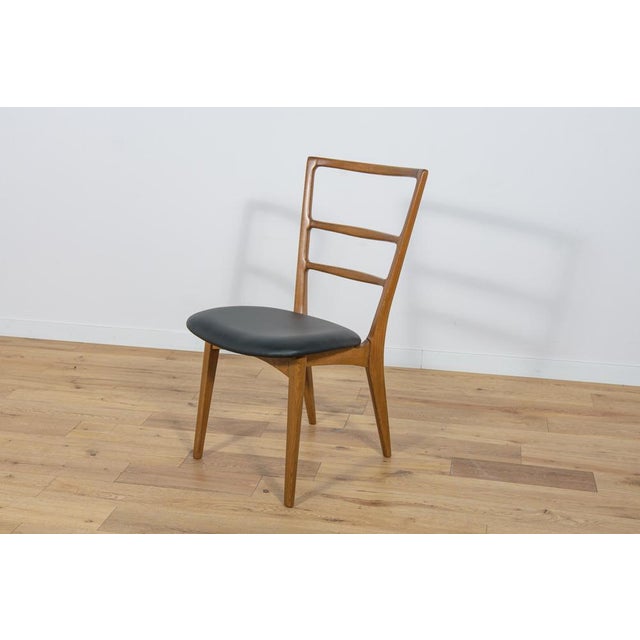 Brown Dining Chairs by Mariana Grabiński for Swarzędz Factory, 1960s, Set of 4 For Sale - Image 8 of 18
