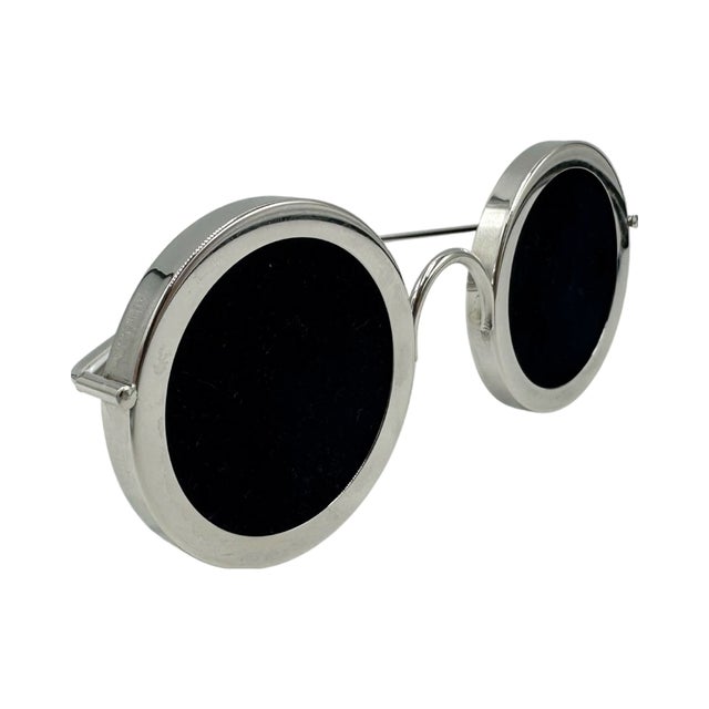 Contemporary Arfasatti Italy Sterling Silver Double Photo Frame Glasses For Sale - Image 3 of 12