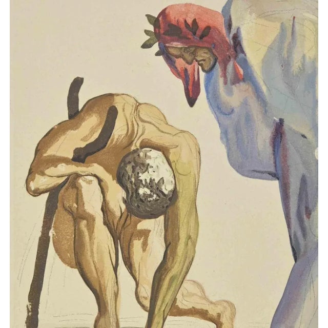 Modern Salvador Dalí, Princes of the Blossoming Valley, Woodcut, 1963 For Sale - Image 3 of 4