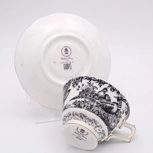 1940s 1940s Teacups and Saucers Set- 8 Pieces For Sale - Image 5 of 10