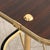 Mid-Century Modern Mid-Century Modern Side Table with Magazine Rack in Brass and Black Lacquered Metal, 1950s For Sale - Image 3 of 6