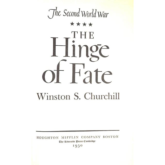 1940s "The Second World War: Volumes I - Vi" 1948 Churchill, Winston S.- Set of 6 For Sale - Image 5 of 12