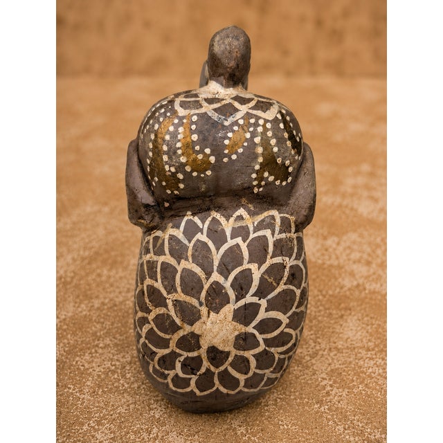 1990s Vintage Apropos Home Collection Hand-Painted Ceramic Elephant Figurine, Made in India For Sale - Image 5 of 11