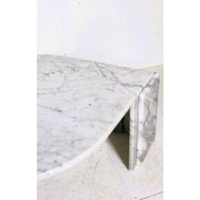 Italian Carrara Marble Teardrop-Shaped Coffee Table from Ligne Roset, 1980s For Sale - Image 11 of 14