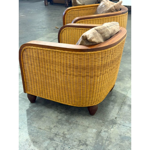 Pair of Art Deco Lounge Chairs, France 1920 For Sale - Image 9 of 10