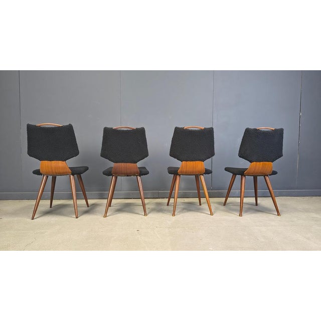 1960s Mid-Century Scandinavian Dining Chairs, 1960s, Set of 4 For Sale - Image 5 of 14