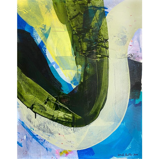 "Beach Bay" 2021 Original Painting by Jessalin Beutler For Sale - Image 9 of 9