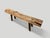 2010s Andrianna Shamaris Teak Wood Log Style Bench For Sale - Image 5 of 5
