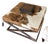 Original Cowhide Leather Ottoman or Coffee Table For Sale