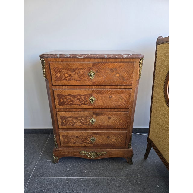Louis XV Style Marquetry Chiffonier For Sale - Image 12 of 18