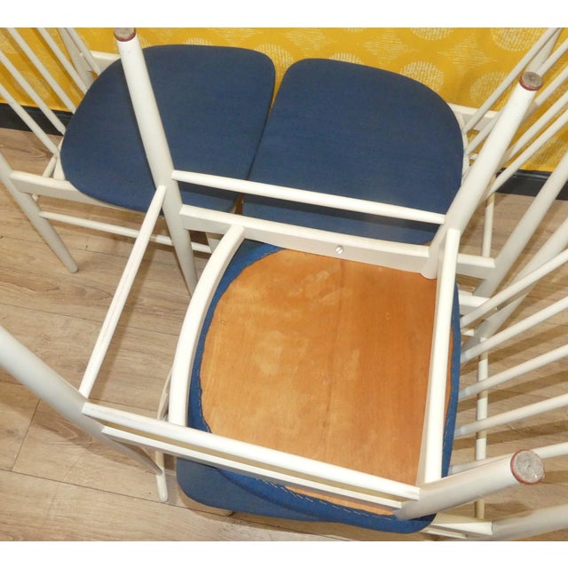 Vintage Kitchen Chairs with Spindles, 1960s, Set of 4 For Sale - Image 11 of 12