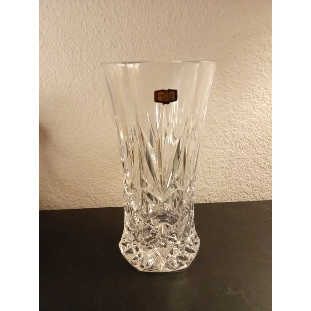 1980s Zajecar Crystal Vase, Made in Yugoslavia For Sale - Image 5 of 6