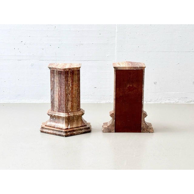 Console Table in Reddish-Brown Marble, Italy For Sale - Image 14 of 18