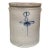 Large 19th Century American Salt Glaze Stoneware Crock With Cobalt Bee Sting Decoration For Sale