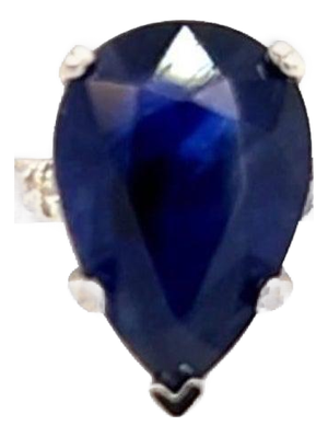 Sapphire Diamond Ring Size 6.5 14k Gold 2.77 TCW Certified