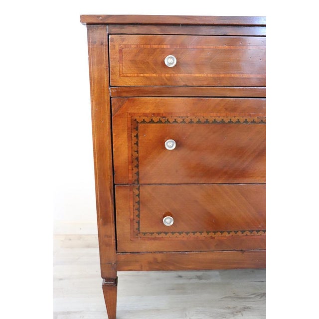 Chest of Drawers with Inlay Walnut, 1960s For Sale - Image 11 of 14