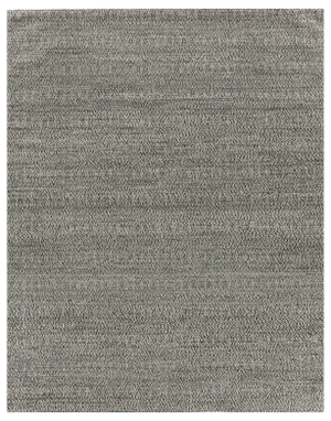 Sanz Flatweave Wool Black Rug - 6'x9'