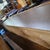 1970s Architectural Modern Floating Credenza With Angled Faceted Mirrored Front and Brown Mica Case, Circa 1970s For Sale - Image 5 of 9