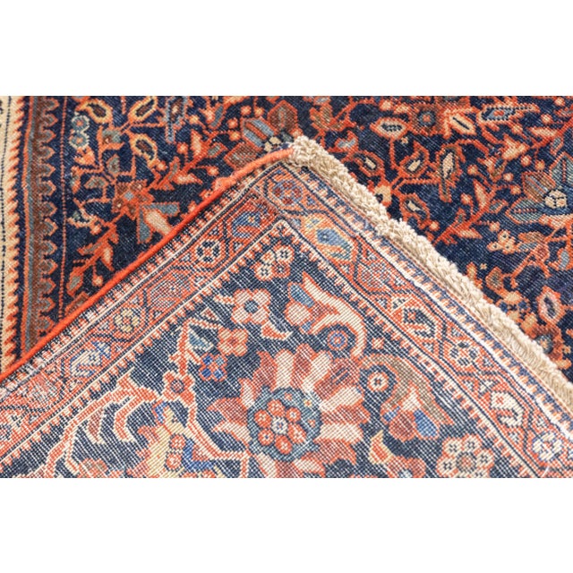 Early 20th Century Antique Farahan Sarouk 4'1'' X 6'8'' For Sale - Image 5 of 11