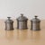 1930s French Pewter Floral Canisters, Set of 3 For Sale - Image 13 of 15
