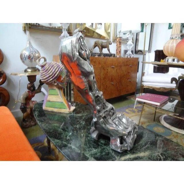 1970's Vintage Gary Brandt Signed Abstract Brutalist Sculpture For Sale - Image 10 of 13