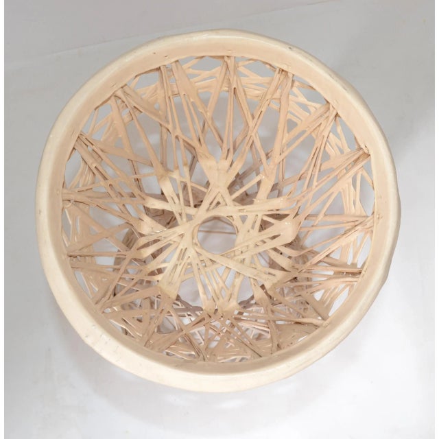 Taupe 1970s Taupe Finish Spun Fiberglass Cone Plant Stand Outdoor Indoor For Sale - Image 8 of 13