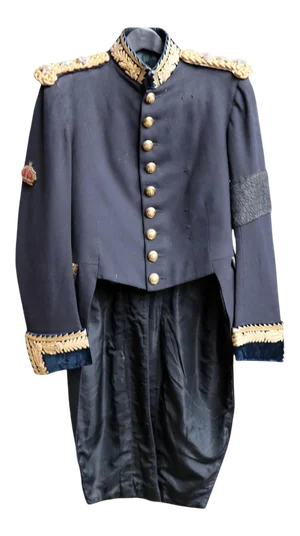 Antique British Officer's Uniform Tailcoat