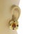 The Kanaris Citrine & Tourmaline 18k Yellow Gold Hammered Square Huggie Earrings are a stunning pair of fine jewelry...