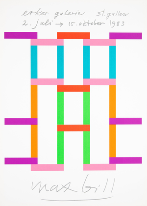 Max Bill, Galerie Erker, Lithograph