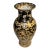 1970s Black and Gold Chinese Porcelain Export Vase For Sale