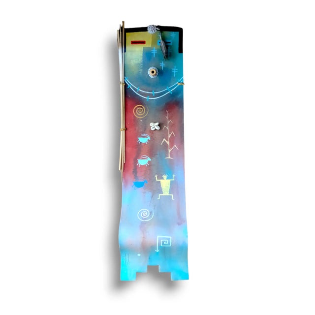 American Indian Totem Pole Style Dreamcatcher Wall Sculpture For Sale - Image 4 of 11